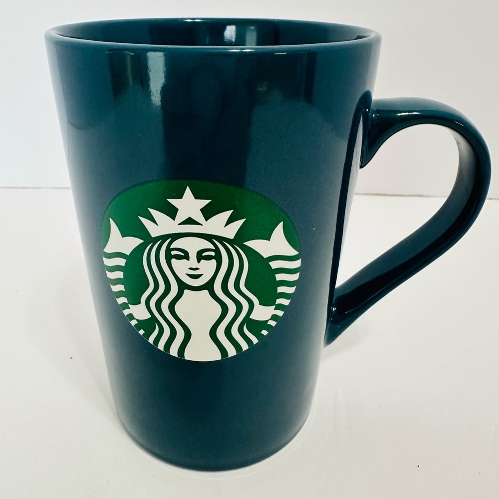Starbucks 3 cups total Teal, Red and Mermaid Logo Ceramic Cups/Mugs